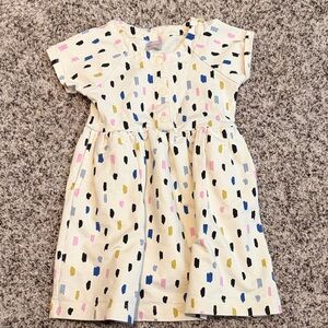 Hanna Andersson Cream Dress with Colorful Dots